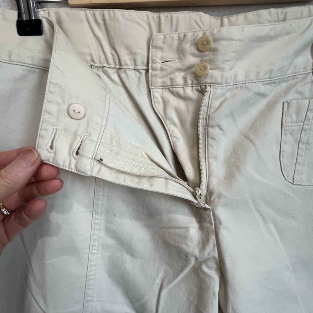 J.Jill Women's Oatmeal Pants Sz 14P Wide Leg Minimalist - Picture 4 of 12